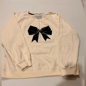 Wallflower Sweatshirt with Black Bow Accent